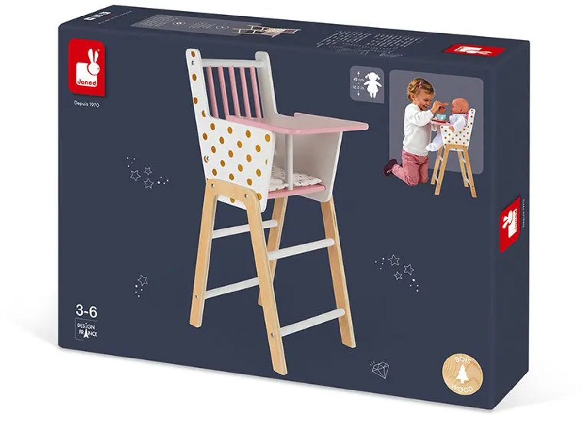 Janod - Candy Chic - Puppenstuhl aus Holz