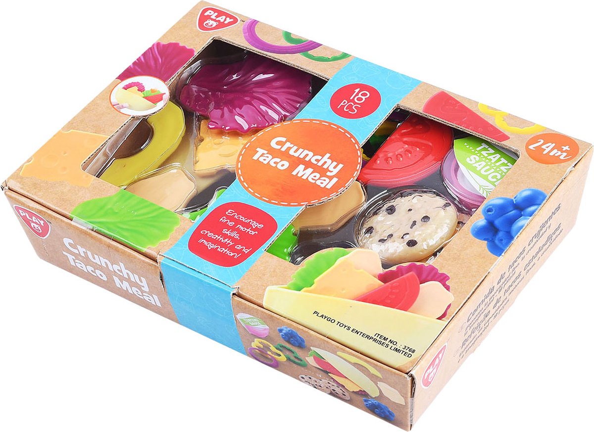 Spielen Sie Spielzeugfutter Crunchy Taco Play Set, 18dlg.