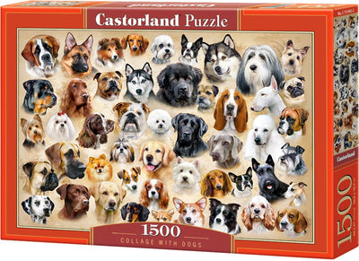 Castorland-Collage mit Hunden – Puzzle – 1.500 Teile – Satin-Finish – perfekte Passform – europäische Qualität