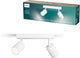 Philips Wyatt Aufbaustrahler – LED-GU10-Fassung – ausrichtbar – 2 Lichtpunkte – Clickfix – Weiß