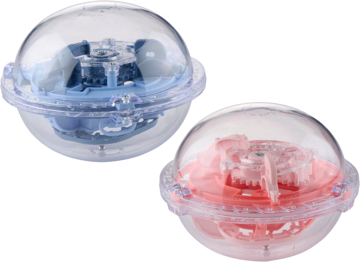 Lebenslanger Labyrinthball Labyrinthball – 75 Level – Denkspiel Puzzleball 9x7 cm – 3D-Labyrinthspiel für Kinder und Erwachsene – Denkspiel und Geschicklichkeitsspiel – 1 zufällige Farbe