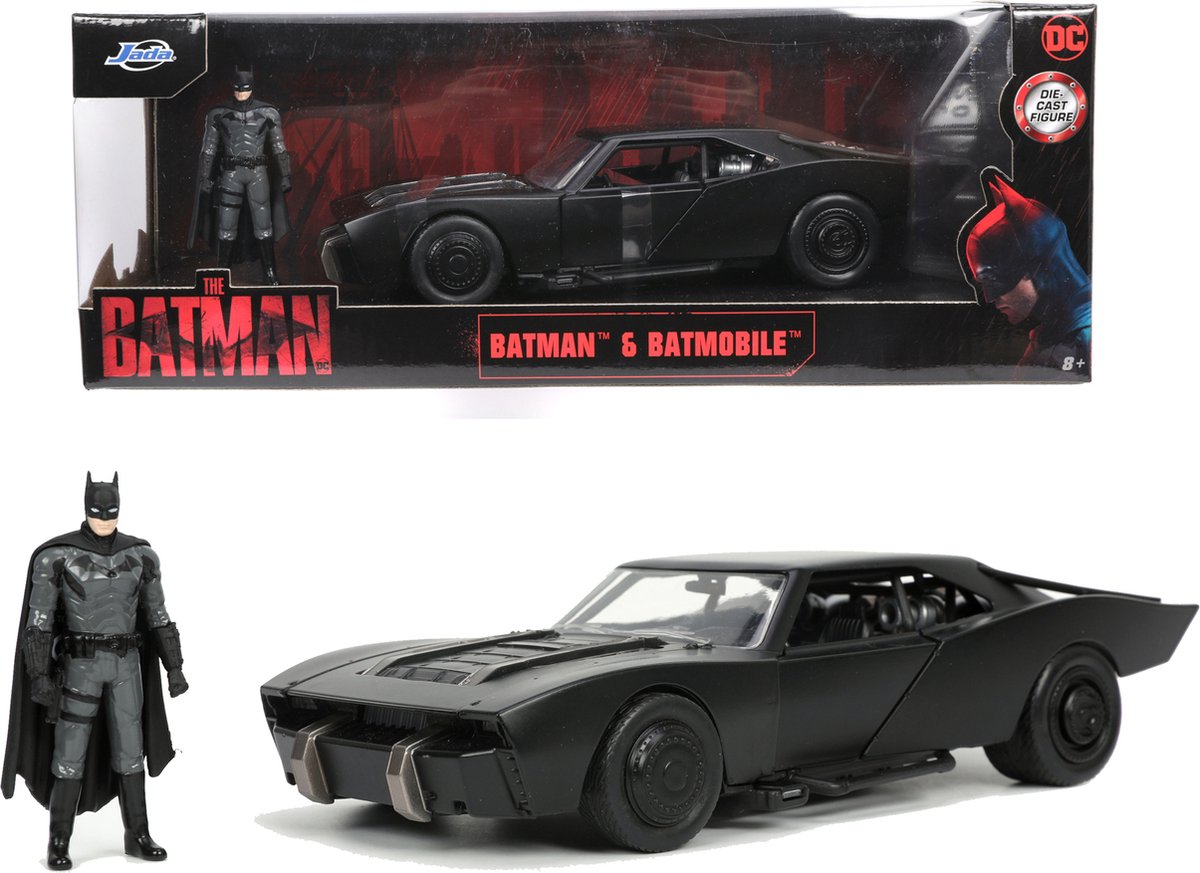 Jada Batman mit der Besetzung Batmobil Auto 1:24