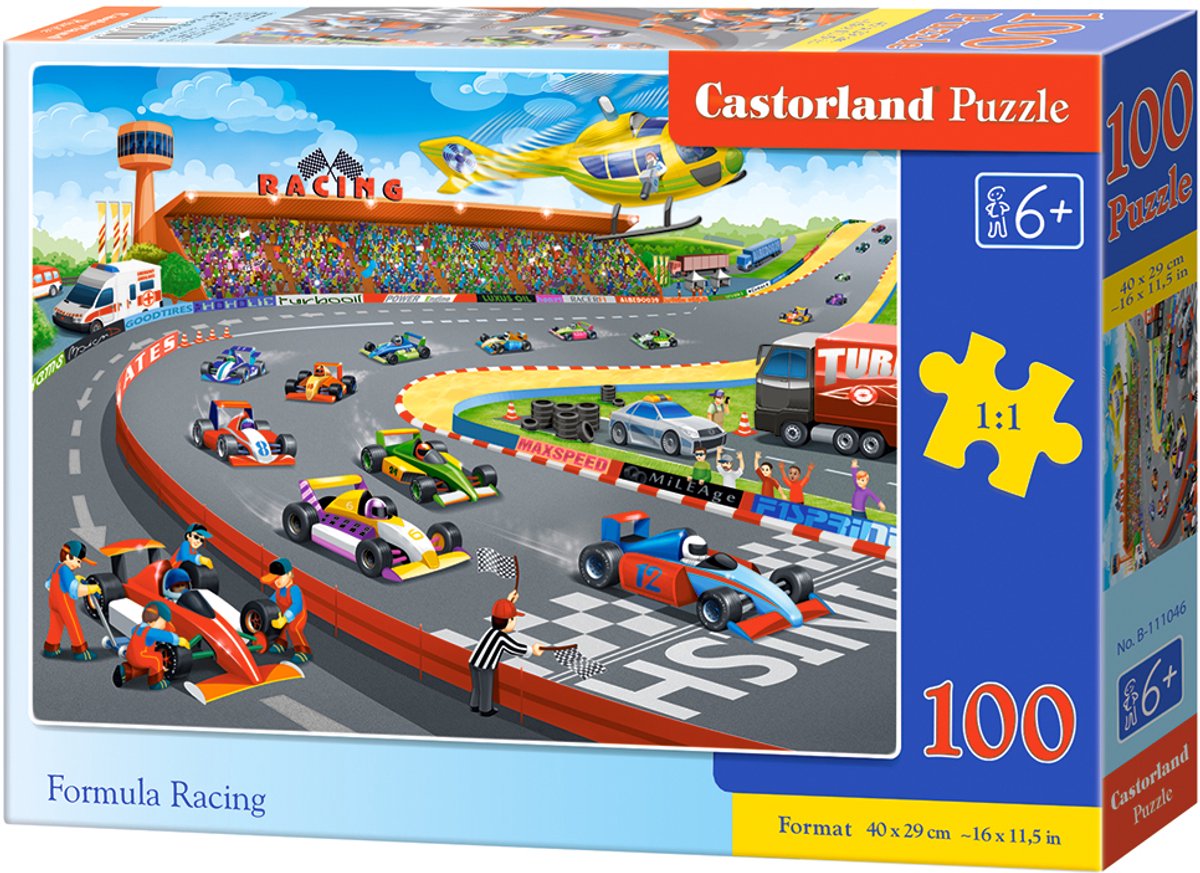 Castorland Formula Racing – Puzzle – 100 Teile – Racing – Premium-Qualität