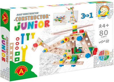 Alexander Toys Konstrukteur Junior - 3×1 - Hubschrauber - 80 Stk
