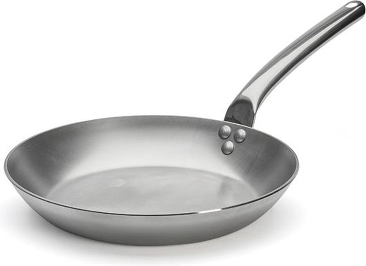 Debuyer de Buyer Carbone Plus Bratpfanne mit Edelstahlgriff – ø 28 cm – Stahlblech
