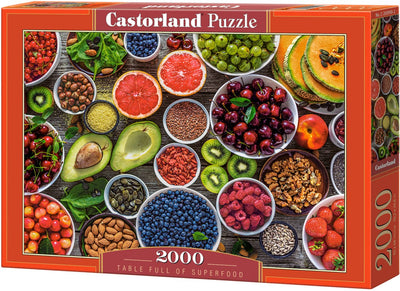 Castorland-Tisch voller Superfood – Puzzle – 2000 Teile – Satin-Finish – perfekte Passform – europäische Qualität