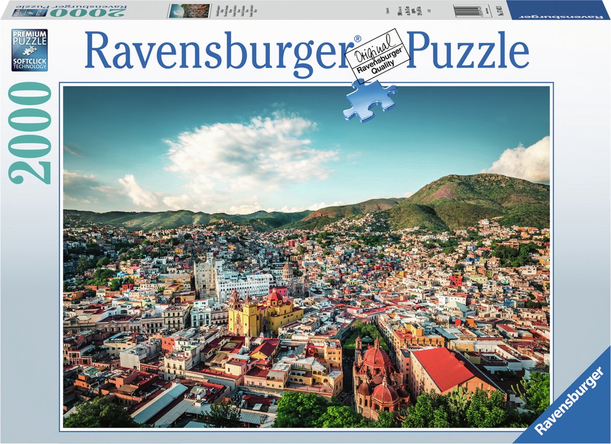 Ravensburger Jigsaw Puzzle Colonial City von Guanajuato in Mexiko, 2000st.