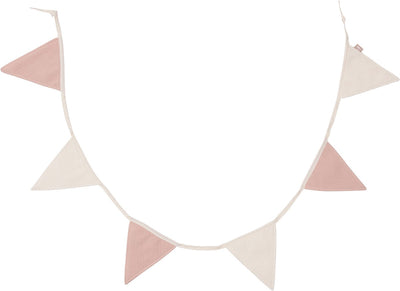 Jollein-Flaggenlinie – 200 x 17 cm – wildrosa Elfenbein
