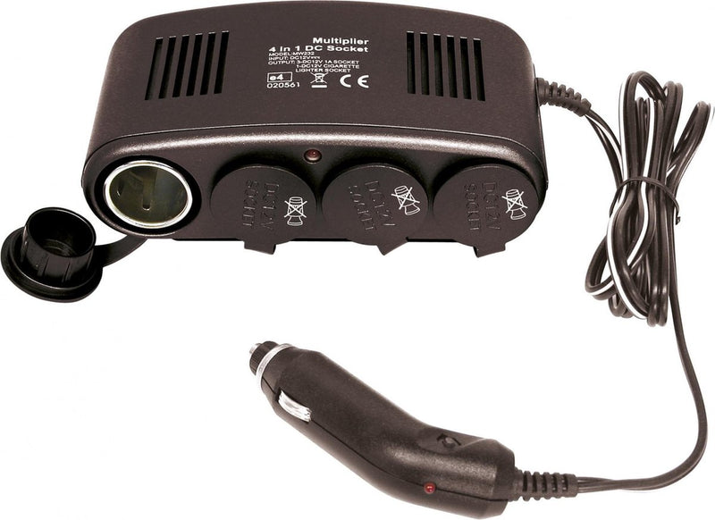 Carpoint LED 4-fach Feuerzeugbox – 12 V – 10 A
