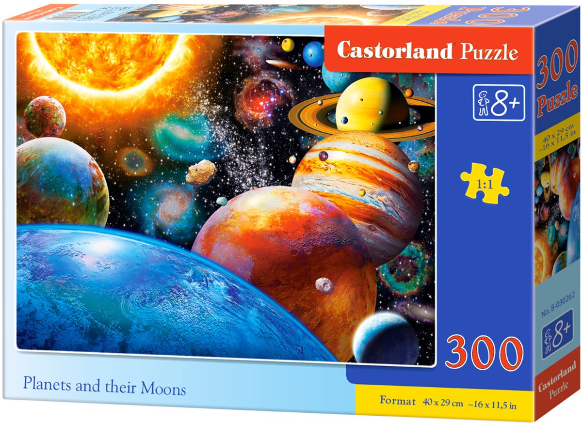 Castorland-Planeten und ihre Monde – Puzzle – 300 Teile – lehrreich – Premium-Qualität