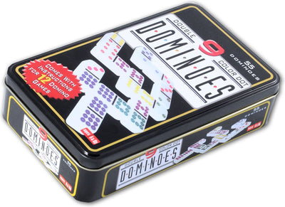 Longfield Games Dominospel Double 9 in Can 55 Stones