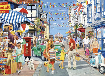 Gibsons – auf dem Weg zum Strand (von Trevor Mitchell) – 1000 Teile 68×49 cm (B×H) – Puzzle für Erwachsene