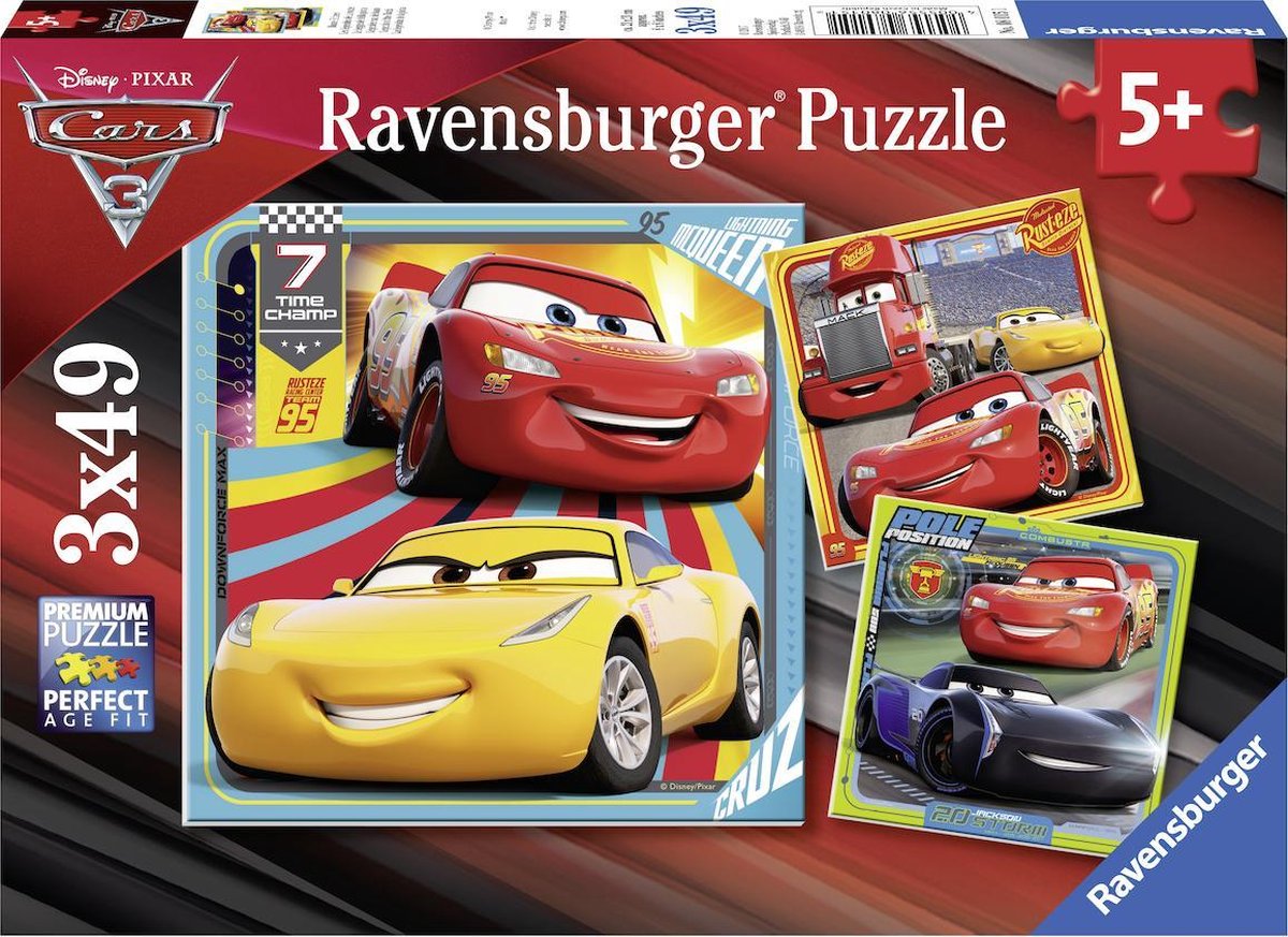 Ravensburger - Autos 3 Puzzle 3x49st.