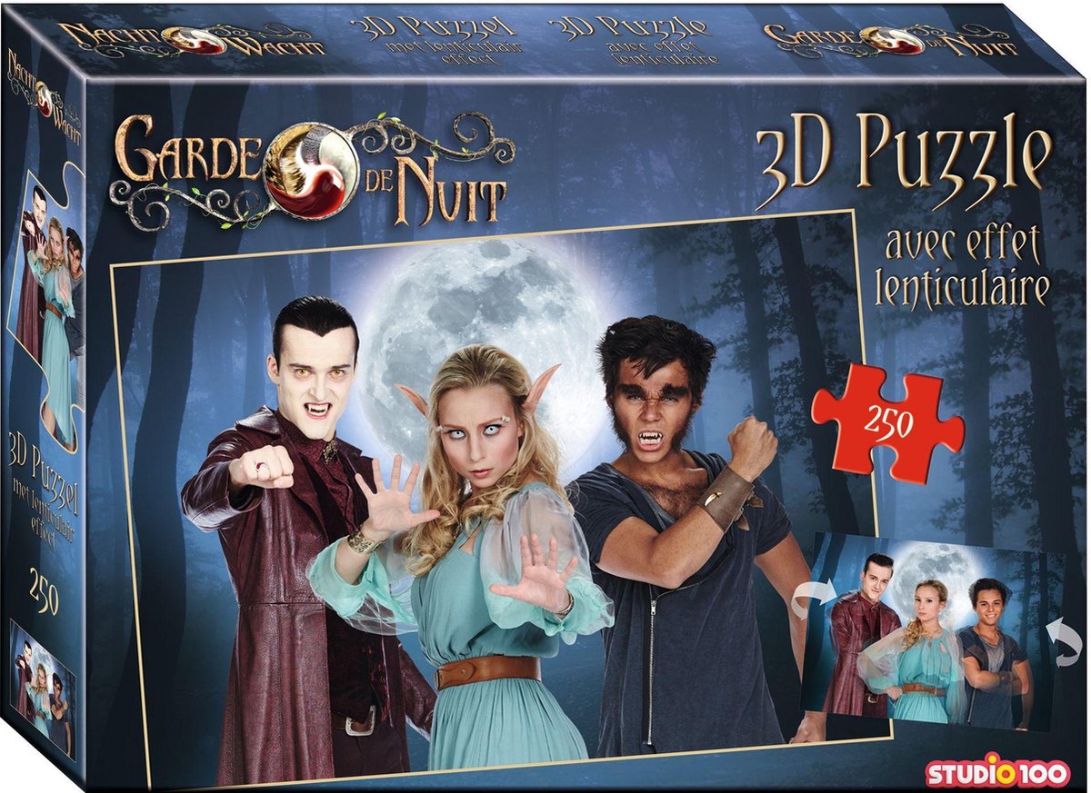 Nachtwache 3D-Puzzle – 250 Teile – mit Linseneffekt
