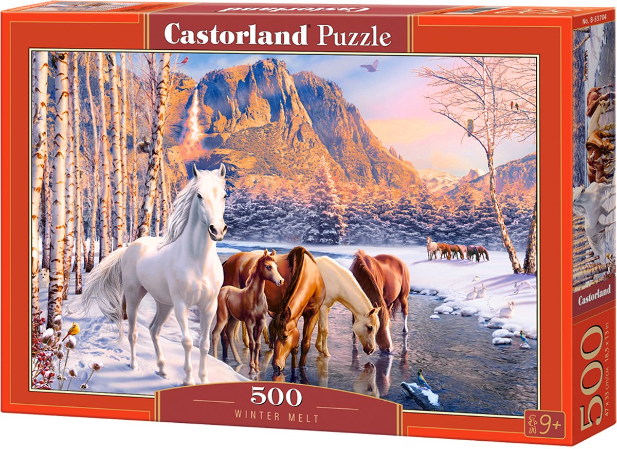 Castorland Winter Melt – Puzzle – 500 Teile – Satin-Finish – perfekte Passform – europäische Qualität