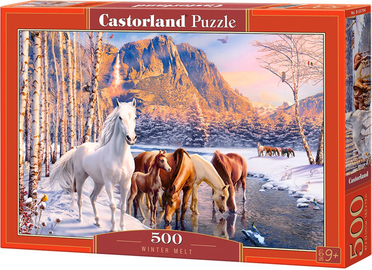 Castorland Winter Melt – Puzzle – 500 Teile – Satin-Finish – perfekte Passform – europäische Qualität
