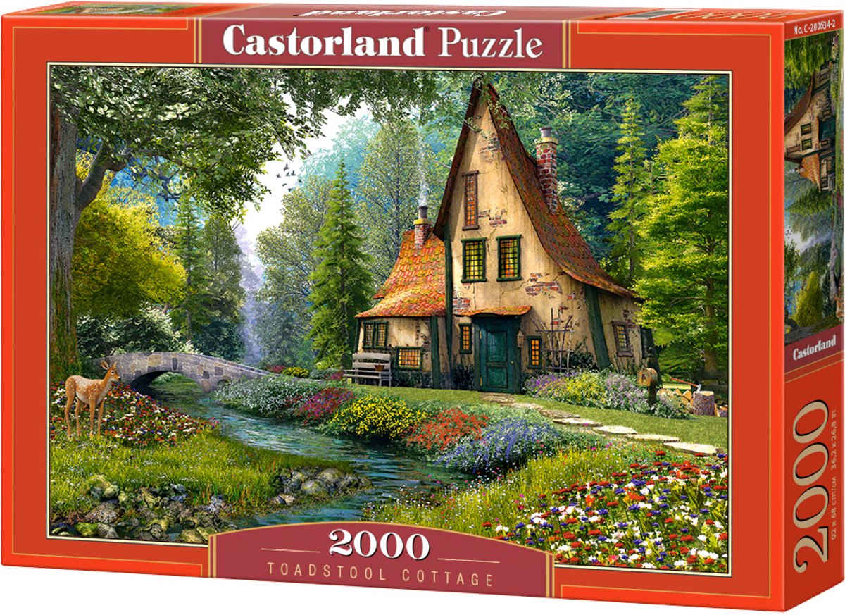 Selecta Castorland spielen Puzzle Toadstool Cottage, 2000st.