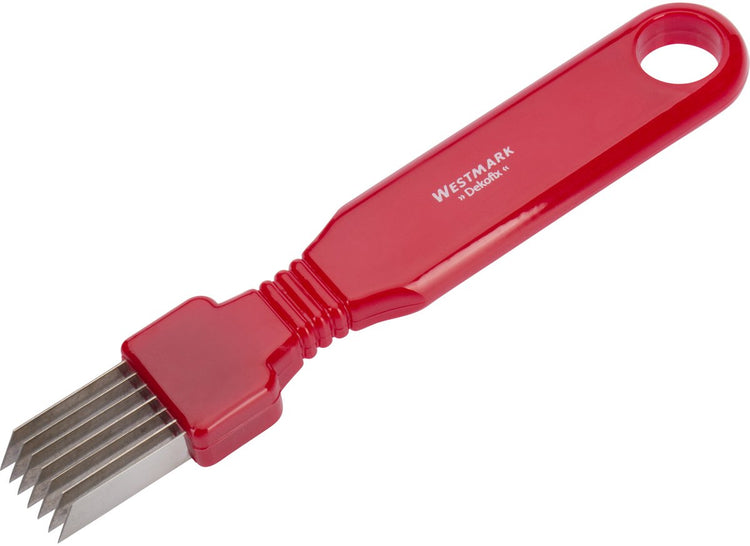 Westmark Gurkenschneider mit 7 Klingen, Länge: 16,3 cm, Edelstahl Kunststoff, Rotsilber, 51242260