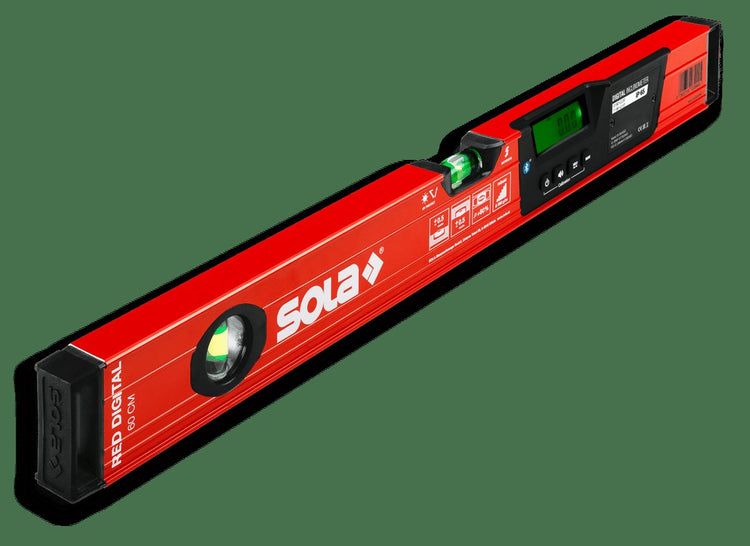 Sola red 60 digitale Wasserwaage mit Bluetooth 60 cm – 01730801 – 0,60 m – rot