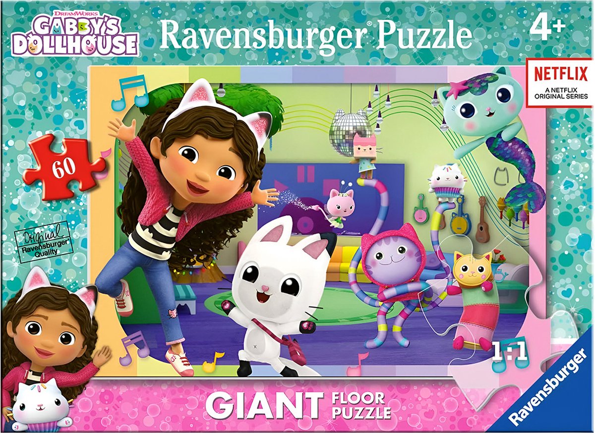 Ravensburger, 60 Teile Gabbys Puppenhaus-Puzzle, mehrfarbig
