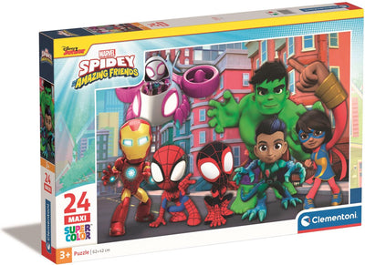 Clementoni Jigsaw Puzzle Super Color Maxi Spidey, 24st.