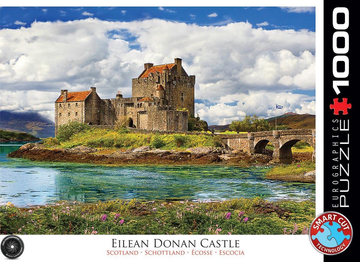 Eurographics – Eilean Donan Castle, Schottland – 1000 Teile – HDR-Fotografie-Puzzle