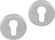 Differenzzylinderrosette - Mattchrom - Edelstahl - - Essenz rund 53x10mm Mattchrom