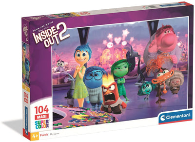 Clementoni – Kinderpuzzle – 104 Maxi-Teile – 2 von innen nach außen – Maße: 62 x 42 cm – ab 4 Jahren