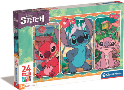 Clementoni Jigsaw Puzzle Super Color Maxi Stich, 24st.