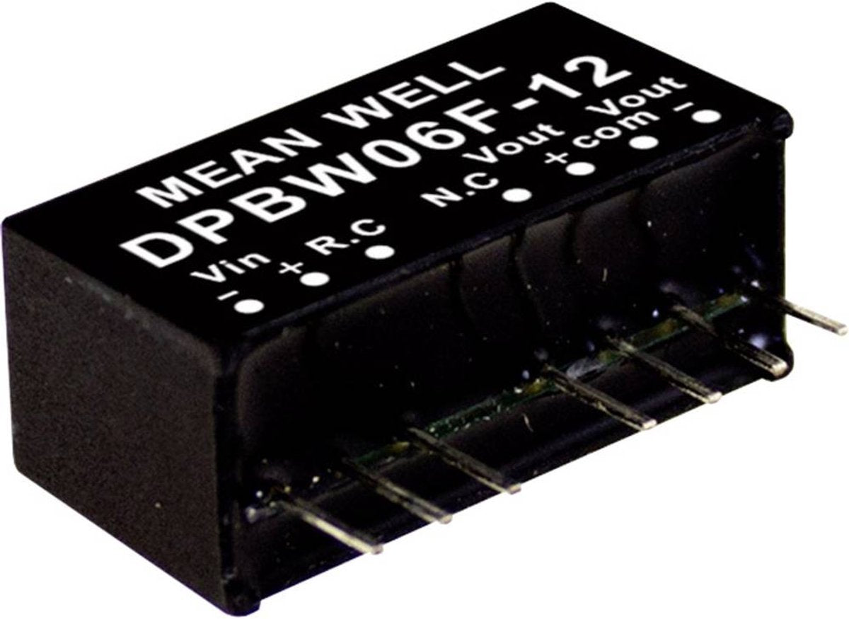 Mean Well dpbw06f-15 DC-DC-Wandlermodul 200 ma 6 W Anzahl der Ausgänge: 2 x Inhalt 1 Stück(e)