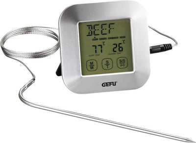 Gefu Punto Küchenthermometer 14 cm – Edelstahl – bis 300°C – zum Braten, Backen und Braten von Gerichten