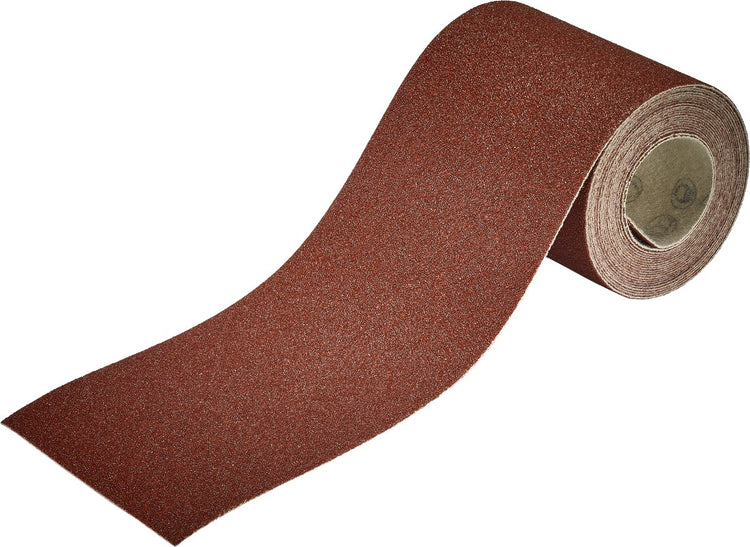 Wolfcraft – Schleifpapier, Körnung 80 – 5 Meter auf Rolle – 93 mm – für Holz, Metall – 5811000