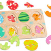 Klassische Welt -Holz -Einsatz -Puzzle Dinosaurus, 25st.