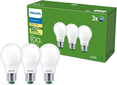 Philips Glühlampe matt 100 W A60 E27 x3