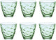 Bormioli Rocco Flora Verde Gläser 260 ml – grün – Set 6