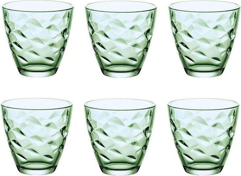 Bormioli Rocco Flora Verde Gläser 260 ml – grün – Set 6