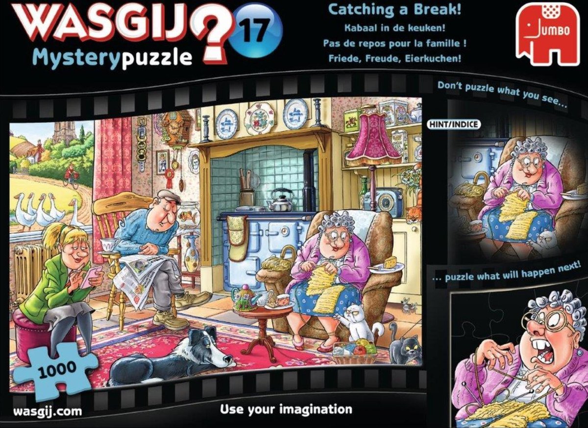 Wasgij Mystery 17 Schläger in der Küche! Puzzle - 1000 Teile