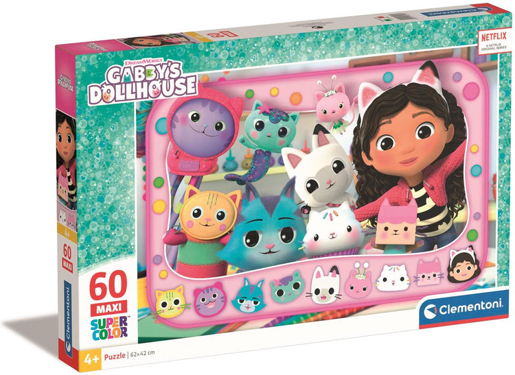 Clementoni – Puzzle – 60 Teile – Gabbys Puppenhaus – Kinderpuzzle – ab 4 Jahren