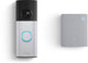Ring Video-Türklingel Plus mit Akku (neueste Generation) – mit Gong – Neusilber