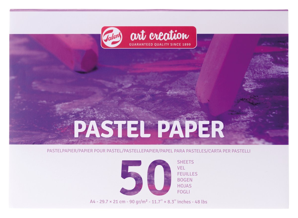 Talens Art Creation Pastellpapier 90gr A4 Lila | 3 Stück