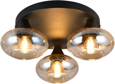 Rl lebe dein Licht Reality Divina - Deckenleuchte - Bernstein - exkl. 3x e14 4w - Deckenmontage