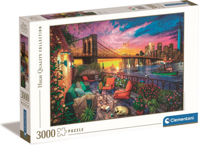 Clementoni Puzzle Manhattan Balkon Sonnenuntergang, 3000st.