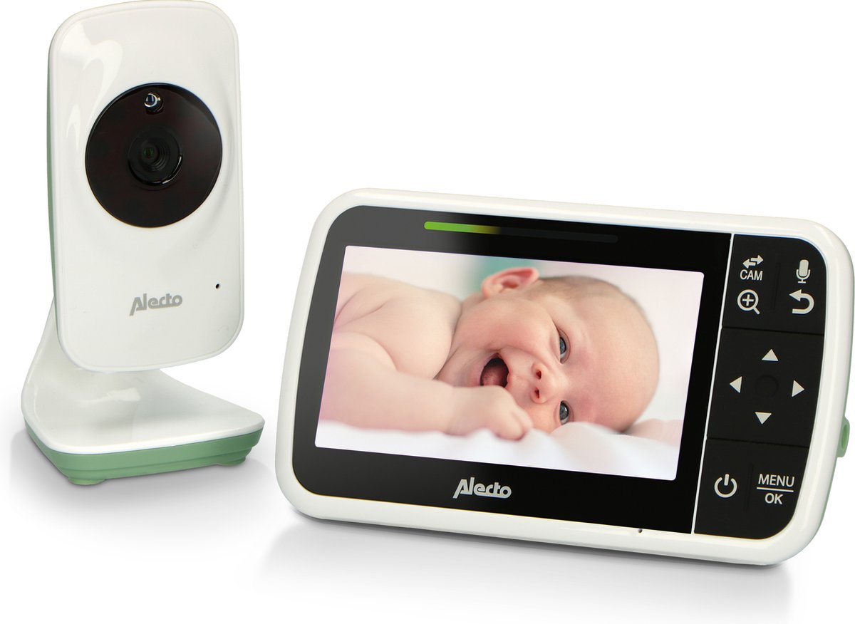 Alecto dvm149gn – Babyphone mit Kamera – Temperaturanzeige – Weiß Grün