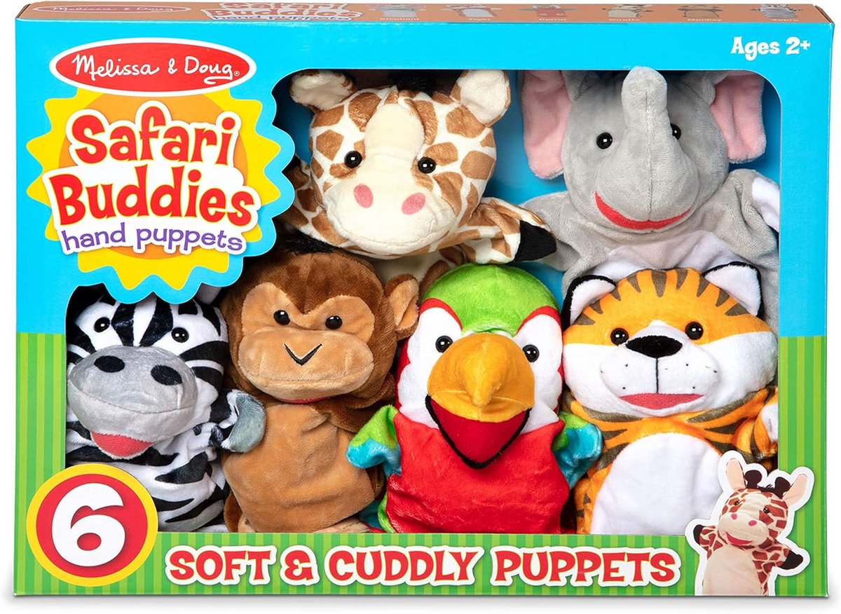 Spin Master Melissa Dough Safari Buddies – Handpuppen