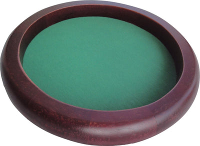 Hot Games Würfelbahn aus braunem Holz, rund 35 cm, grüner Filz
