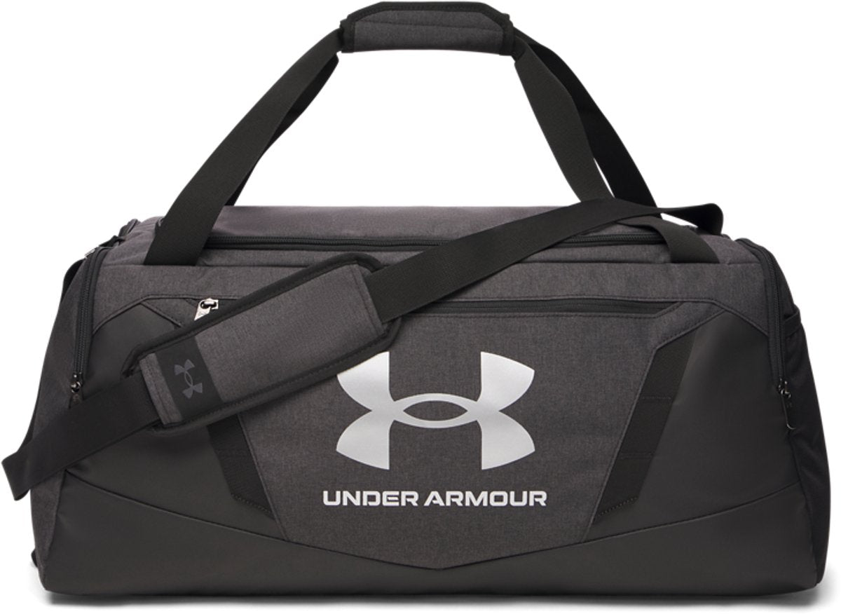 Under Armour UA Undeniable 5.0 Duffle MD-BLK Unisex-Sporttasche – Black Medium Heather – Schwarz – Metallic-Silber