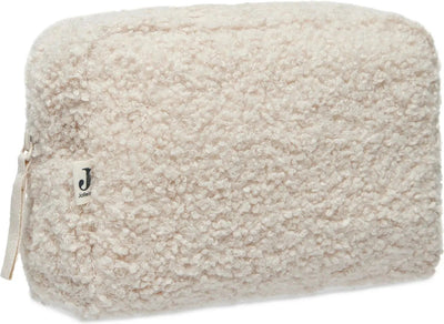 Jollein – Federmäppchen (Boucle – natur) – 100 % Polyester – Wickeltasche, Baby-Kulturbeutel – 21 x 14 cm