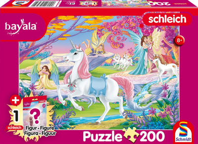 Schmidt - Puzzle - Bayala bezaubernde Elfen - Schleich - 200 Teile + Originalfigur - Kinder - ab 8 Jahren