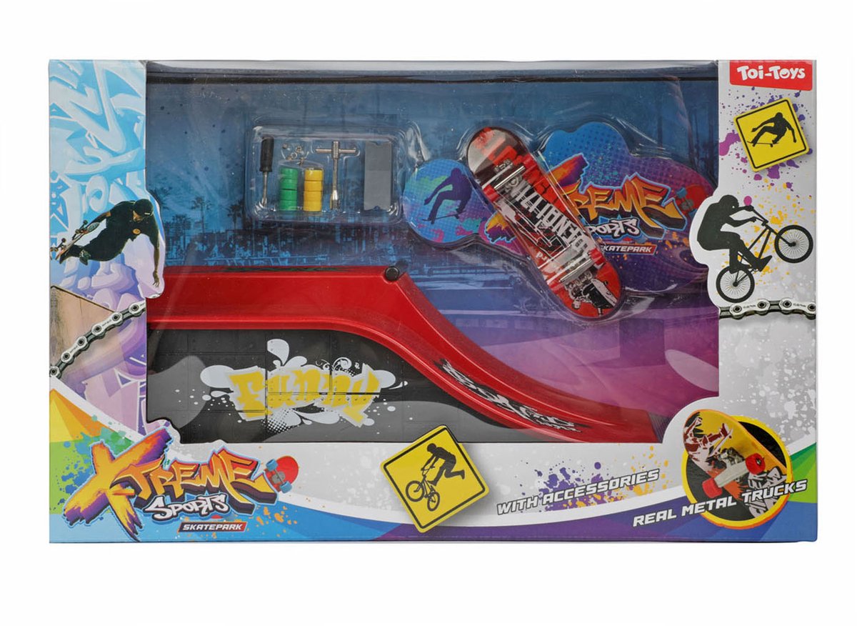 Toi-Toys Fingerkateboard oder Fahrrad mit Skatebaan