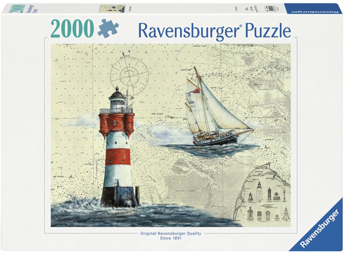 Ravensburger Jigsaw Puzzle mehr romantische Leuchtturm, 2000st.